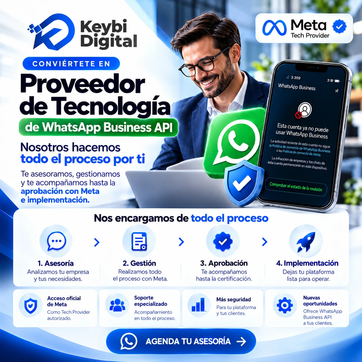 Keybi Digital · Meta Tech Provider: Proveedor de Tecnología de WhatsApp Business API
